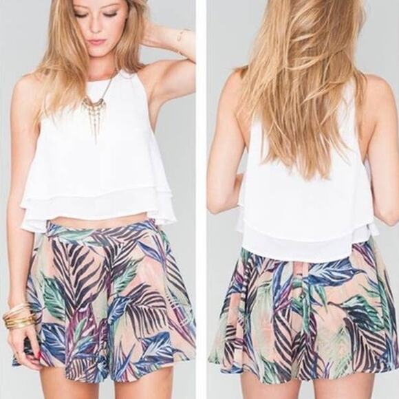 NEW Show Me Your Mumu Carlos Palm Funday Swing Shorts S - Picture 1 of 6